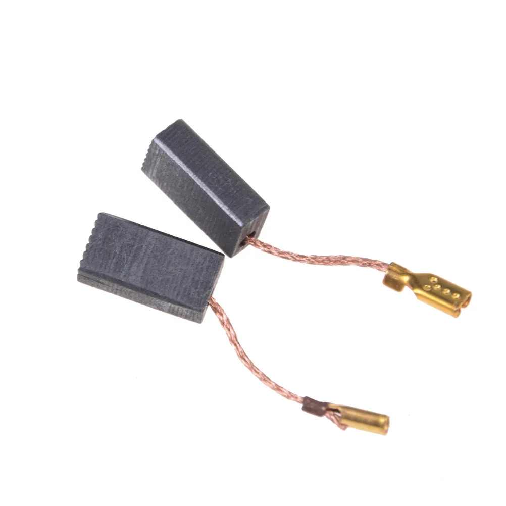 

10pcs/lot Graphite Copper Motor Carbon Brushes Set Tight Copper Wire for Electric Hammer/Drill Angle Grindern 15*8*5mm