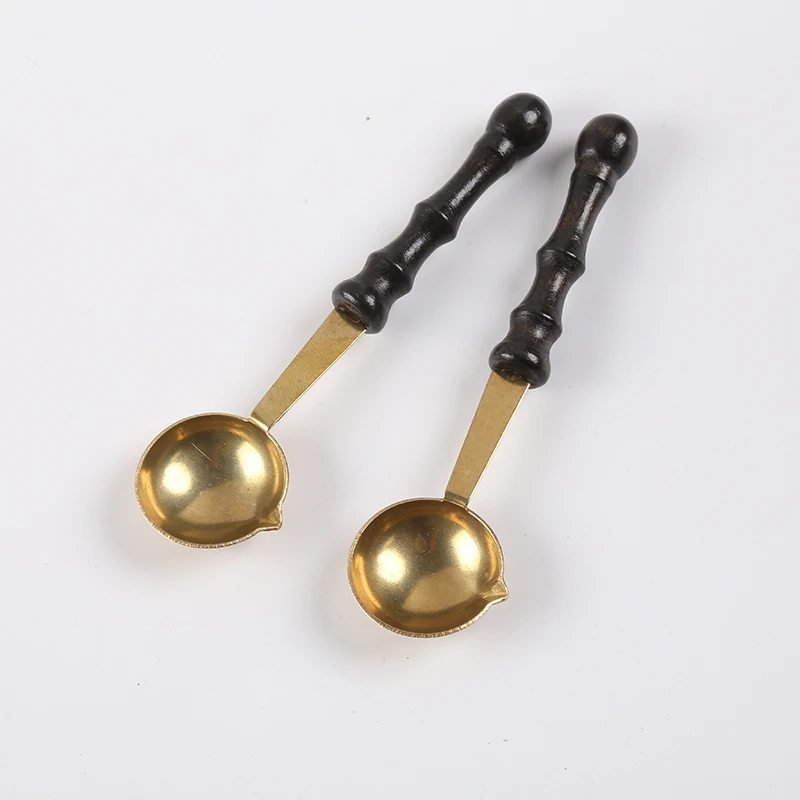 Огонь печать штамп лакированный ложка Ретро деревянной ручкой огонь Винтаж