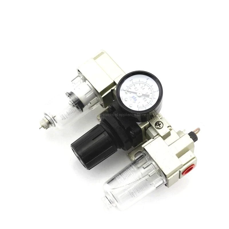 AC2000-02D G1/4'' Automatic Drain Type Air Source Treatment Unit Pneumatic Lubricator+Filter+Regulator | Обустройство дома
