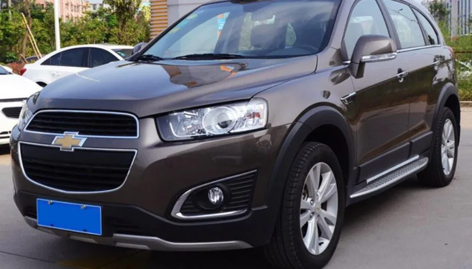Для Chevrolet Captiva. автомобильные ходовые доски авто боковые ступенчатые педали Высокое качество абсолютно дизайн зерна Nerf Bars