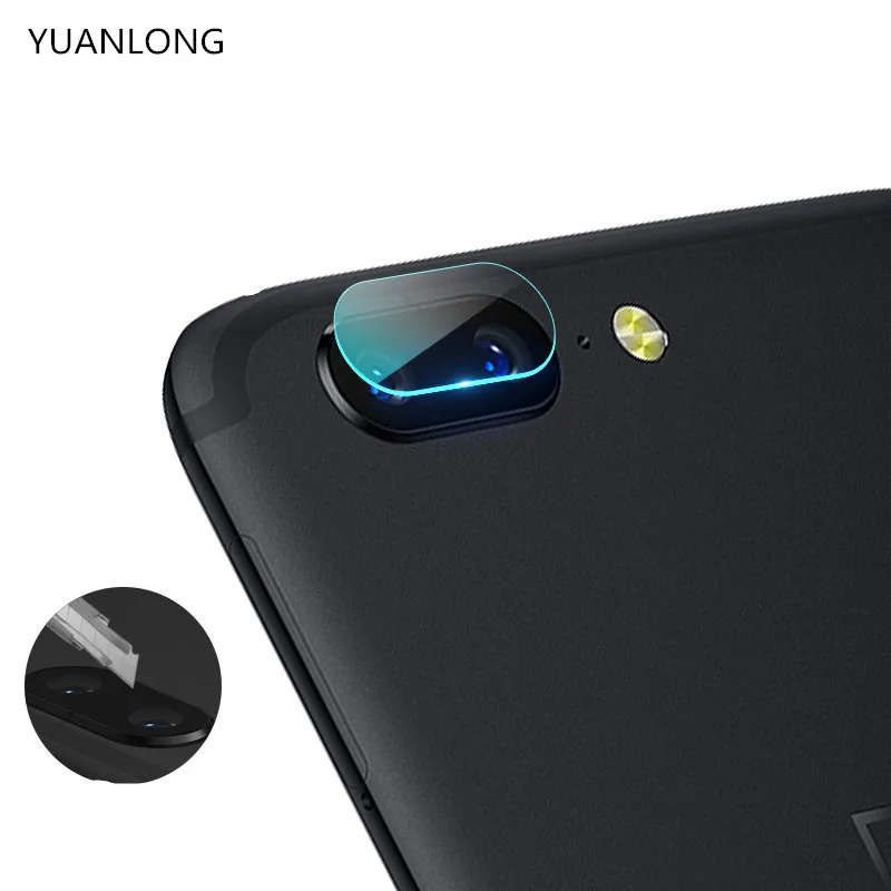 YUANLONG 2 шт./лот прозрачный Камера объектив закаленное Стекло для Oneplus 5 Задняя