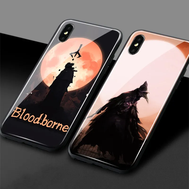 Bloodborne чехол из закаленного стекла для телефона оболочка Мягкий силиконовый Apple