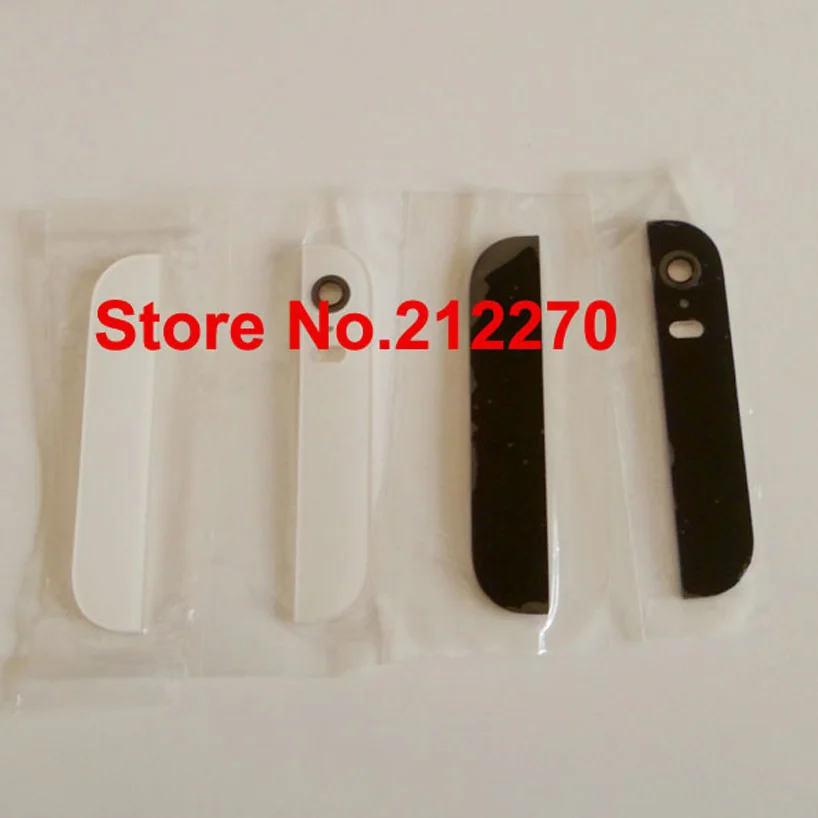 Новая верхняя и нижняя стеклянная задняя крышка корпуса с объективом камеры