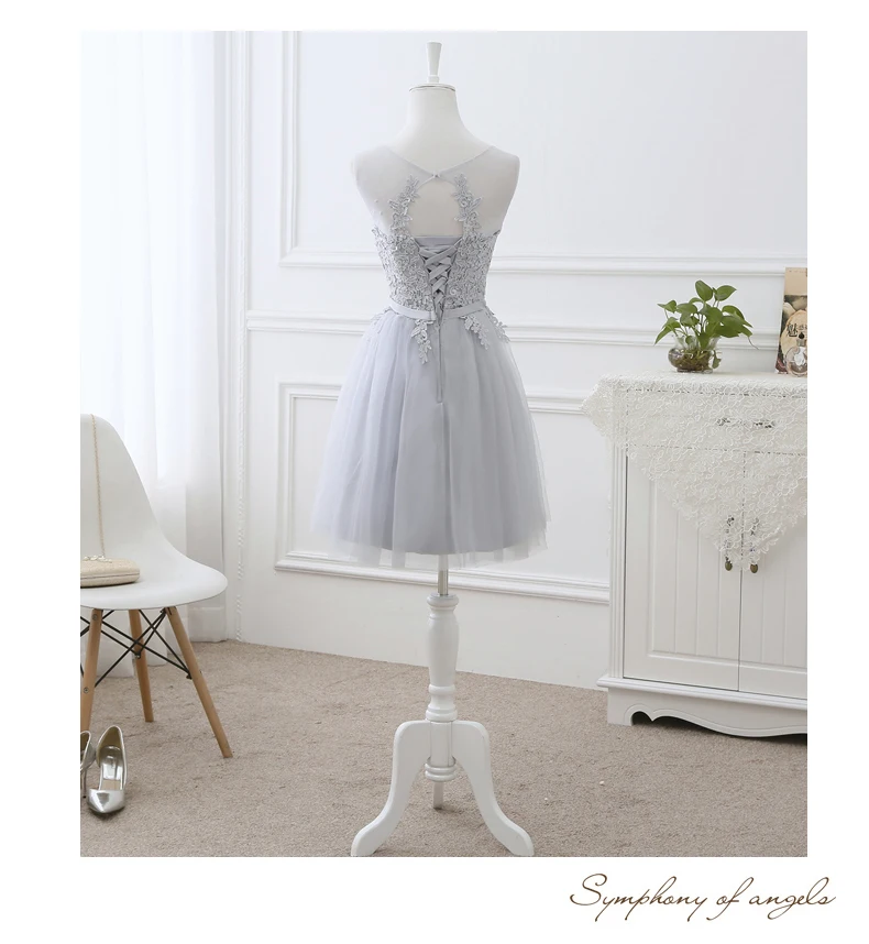 Vestido De Noiva, новинка, розовое платье подружки невесты с длинными аппликациями, кружевное, прозрачное, с вырезом, сиреневое, элегантное, свадебное, выпускное, вечерние, торжественное платье