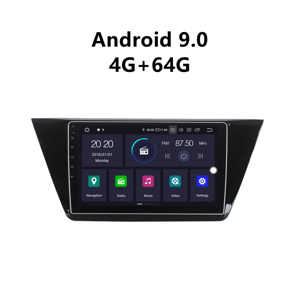 JSTMAX 10 2 ''Android 9 0 4G + 64G ISP экран автомобильный DVD Радио стерео плеер для Touran радио