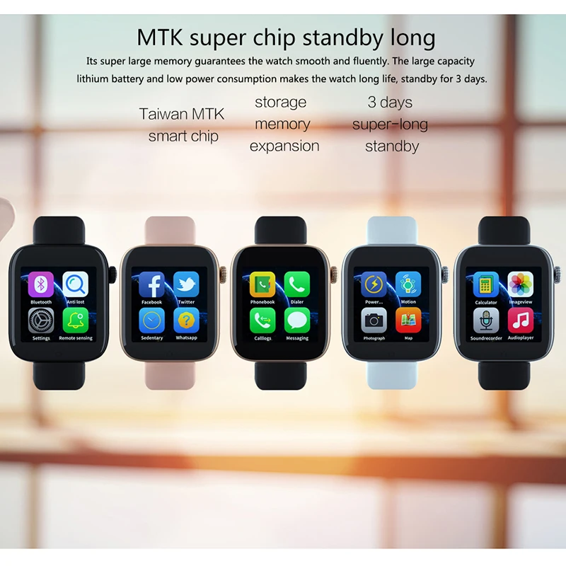 Металлические умные часы Bluetooth наручные Поддержка sim карты TF водонепроницаемые