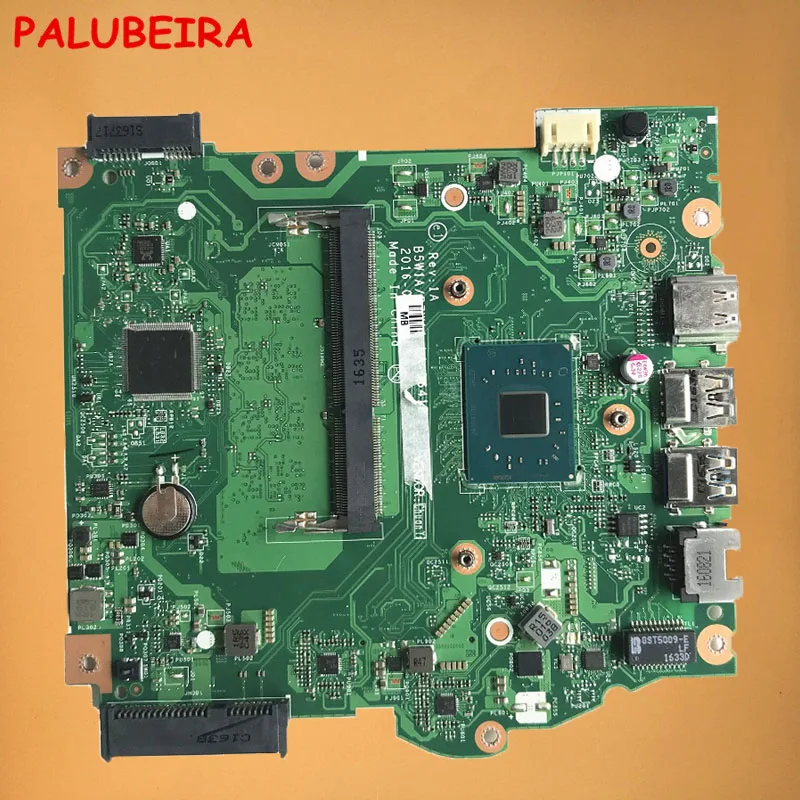 Материнская плата PALUBEIRA для ноутбуков Acer Aspire материнская B5W1A /B7W1A ES1-533 NBGH41106 NB.GH411.006