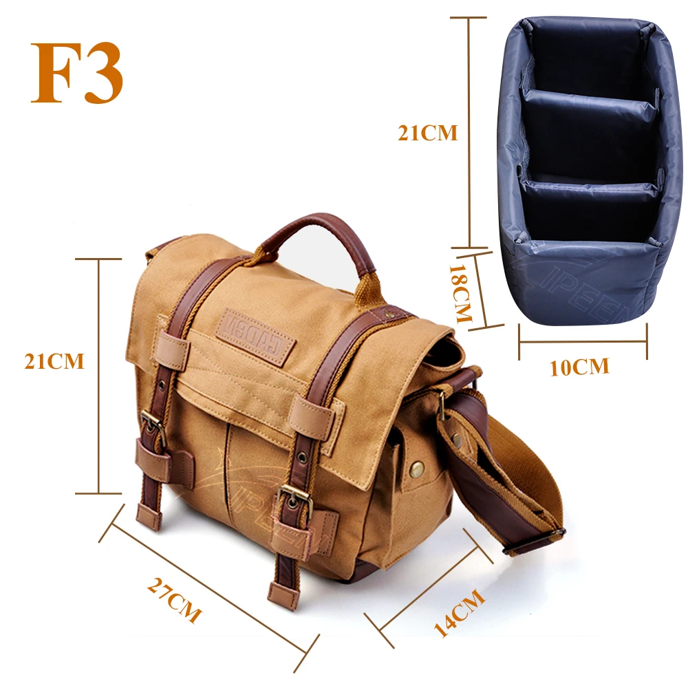 Сумка для камеры CADeN сумка цвета хаки на ремне фото и видеосъемки мягкая Dslr чехлы