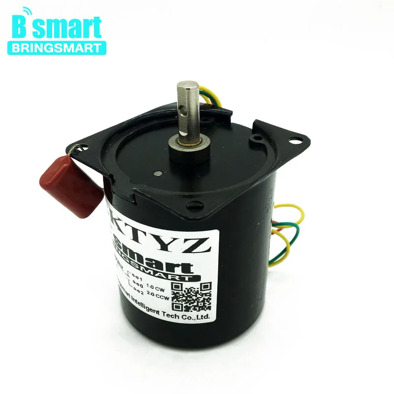 Bringsmart 220 В AC мотор-редуктор мини синхронный двигатель переменного тока с