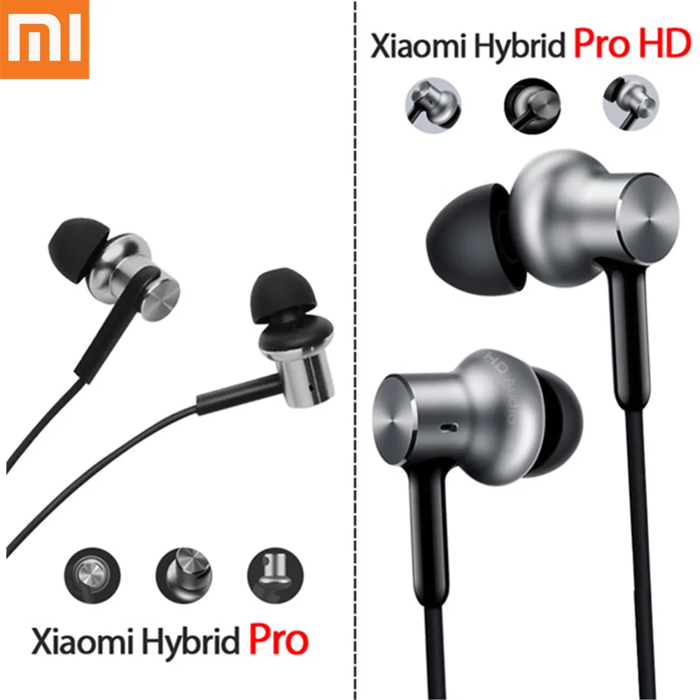 Оригинальный Xiao mi Гибридный Pro HD наушники шумоподавление Xiaomi Earset In-Ear круг