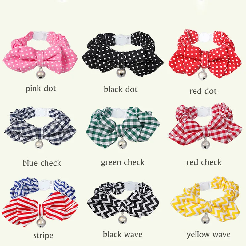 FML Pet хит продаж милые светоотражающие ошейники для кошек цветные воротники в