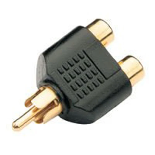 10x Новый позолоченный разветвитель RCA штекер на 2 розетки|plug gold|plug rcaplug splitter |