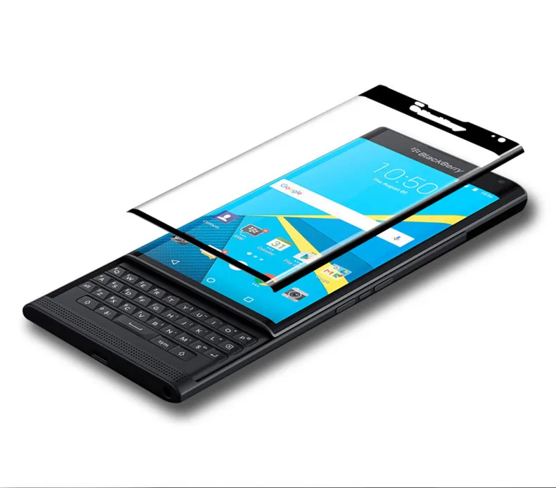 Fecoprior 5 шт./лот Priv 3D закаленное стекло с закругленными краями для BlackBerry Priv Black Berry полное покрытие экрана Защитная пленка