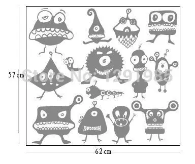 Новый дизайн Монстер Университет Монстры наклейки на стену для детской комнаты