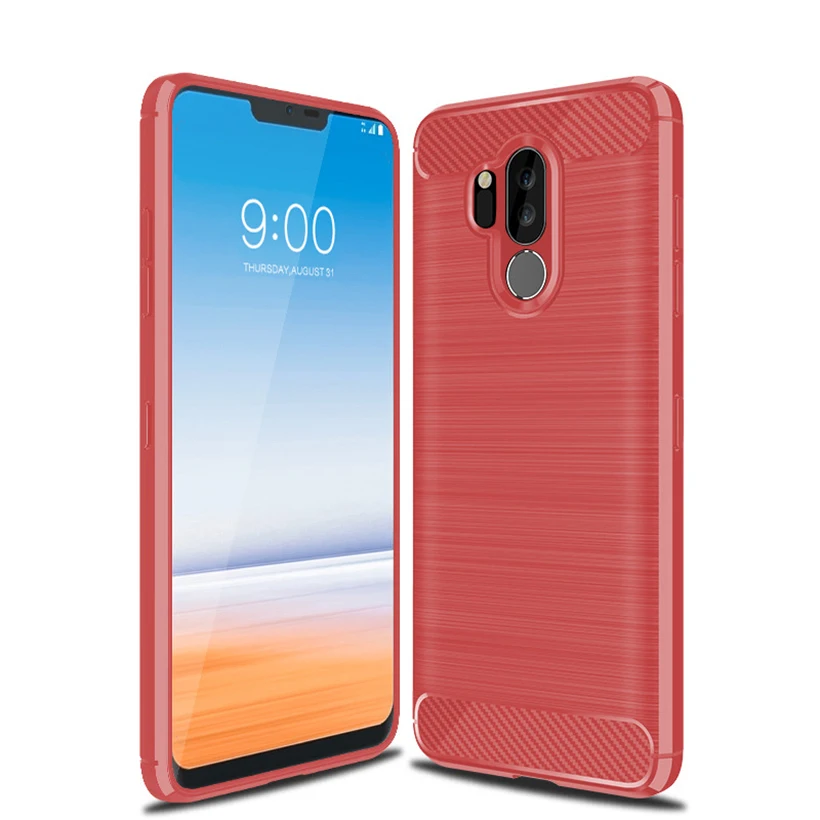 for LG Q9 one case Free shipping. Military drop metal brushed TPU soft cover fundas |