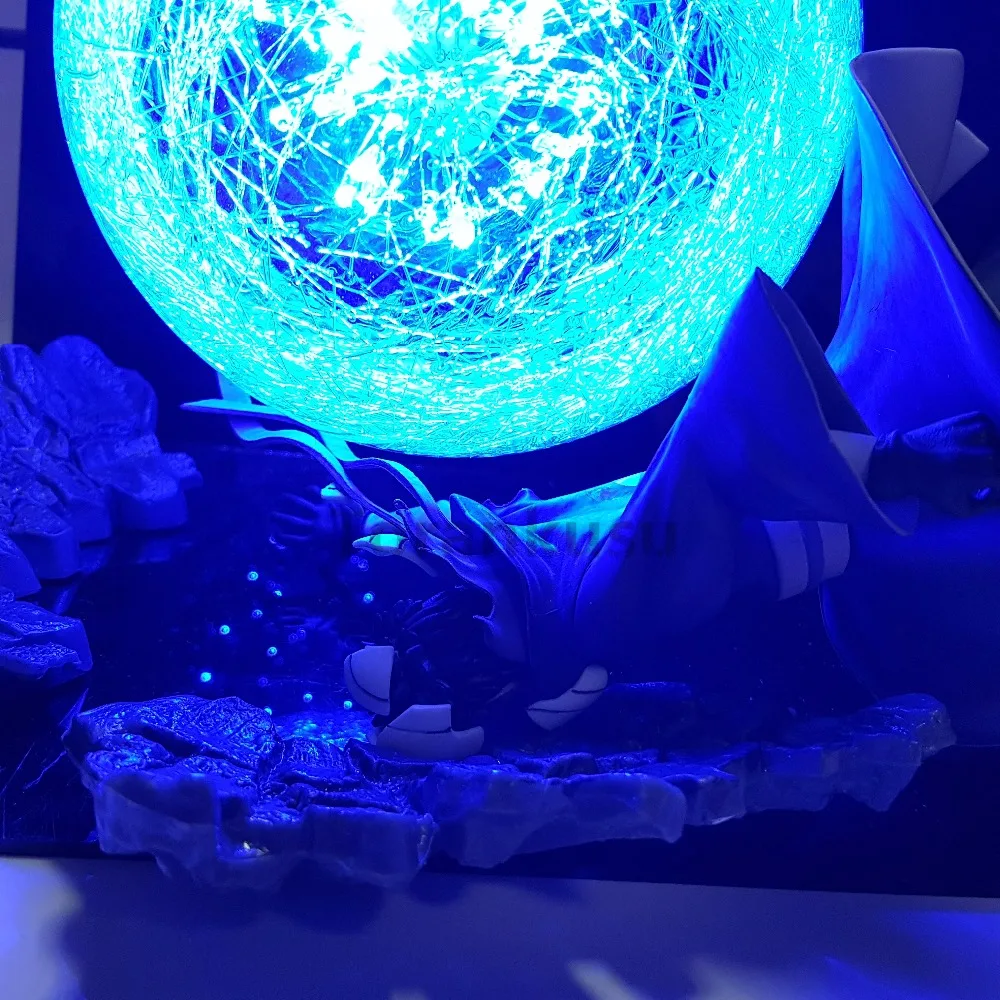 Наруто фигурка Минато против Obito Rasengan светодиодный светильник сцена Игрушка Аниме Наруто Shippuden фигурка Учиха Obito модель игрушки подарок