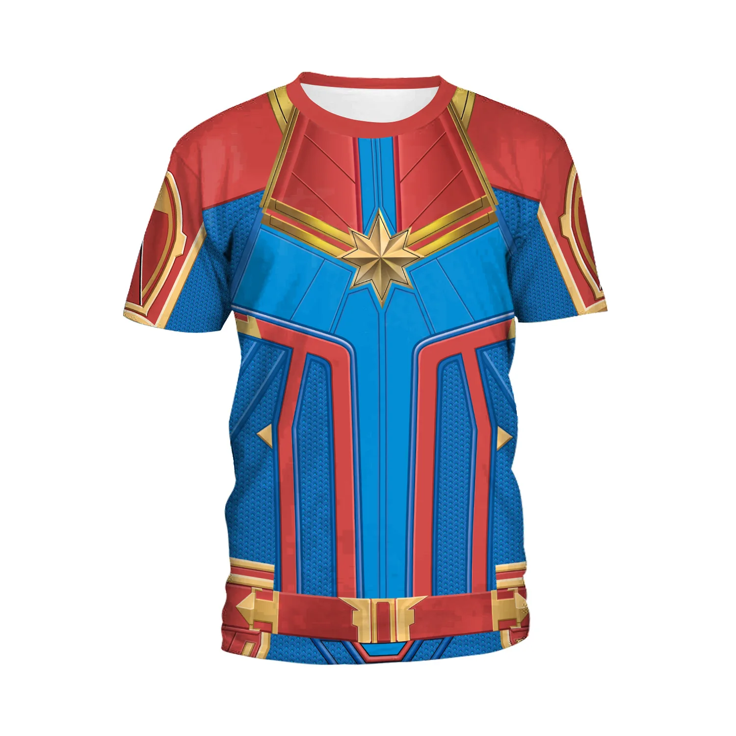 2019 унисекс ms. Marvel Марвел Капитан цифровой печати Футболка супергерой героиня