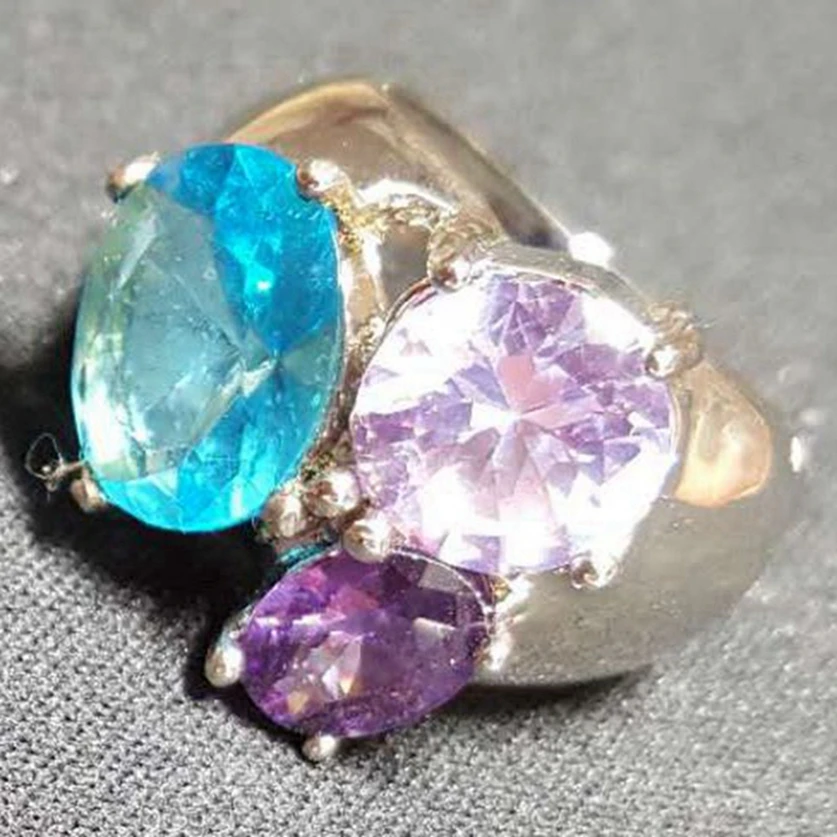 Модные обручальные кольца flenz Esme ювелирные изделия для женщин синий фиолетовый