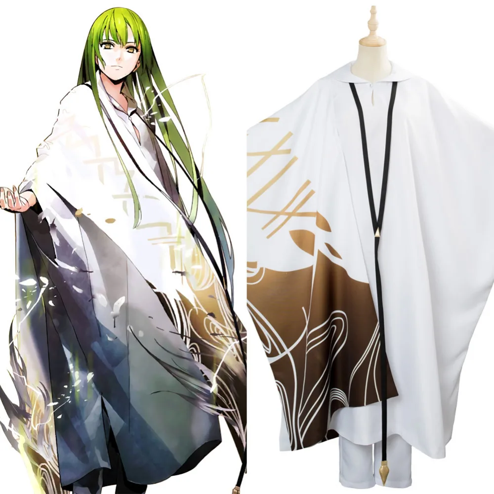 Аниме Fate Grand Order FGO Enkidu Lancer косплей костюм кимоно Косплей Костюм Хэллоуин Карнавал