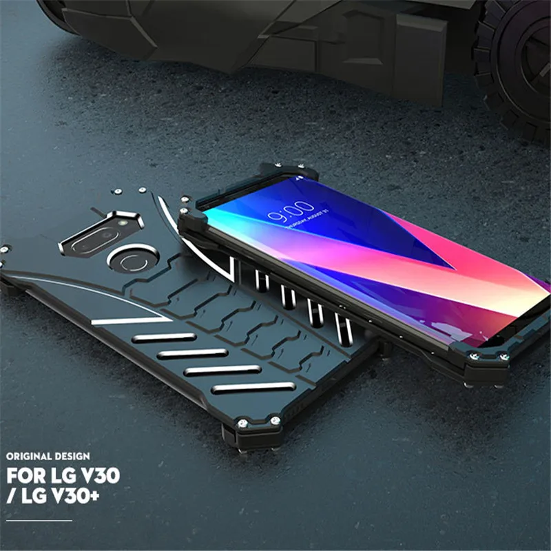 Для LG V30 металлический чехол V 30 крутой роскошный с подставкой для Plus + алюминиевый