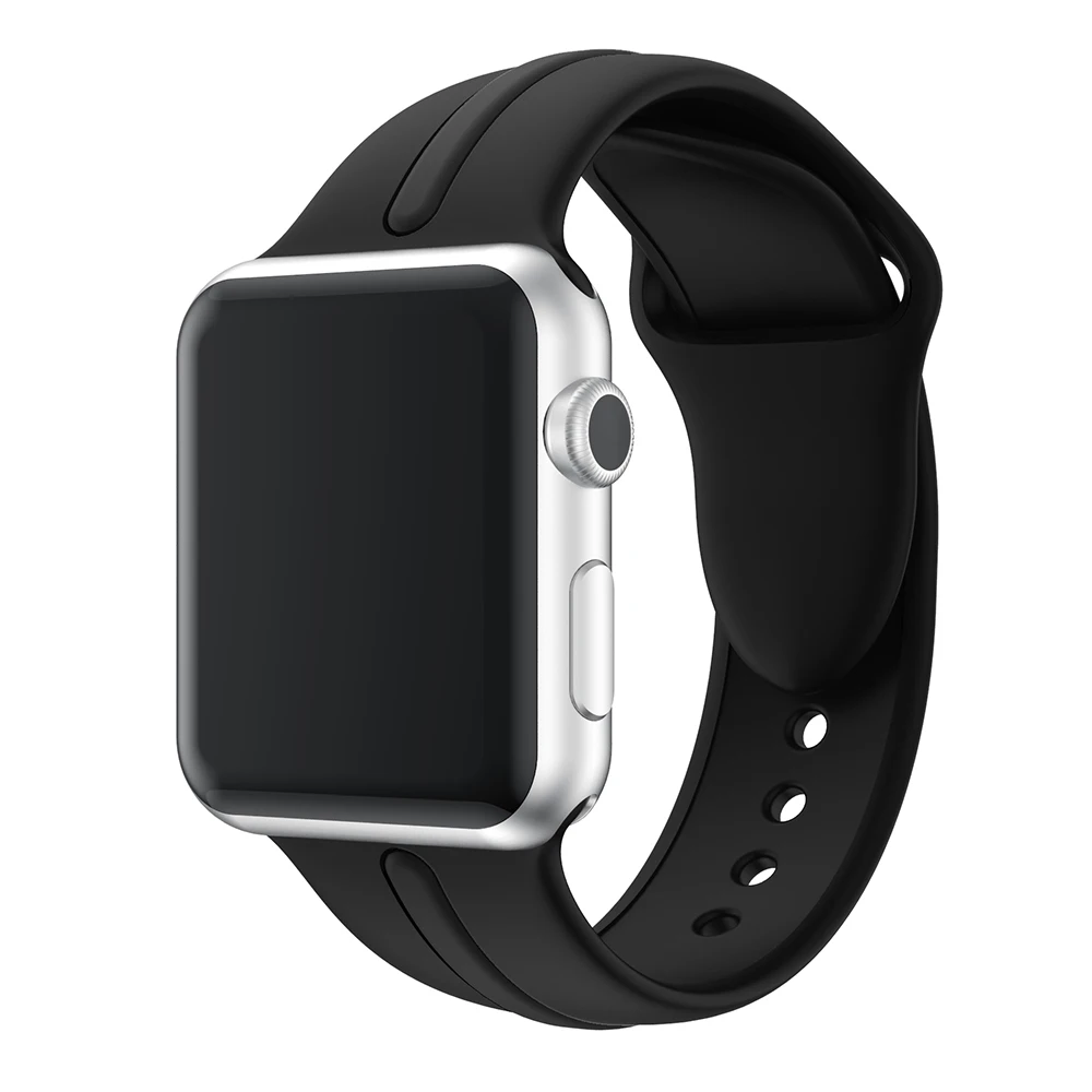 Силиконовый ремешок для Apple Classic series 38 мм 42 сменный спортивный наручных часов iwatch 4