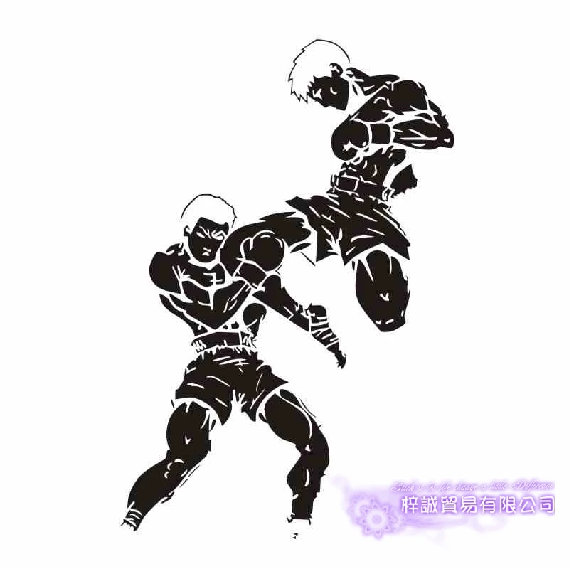 Наклейка на стену в стиле муай тай боксерские боксеры наклейка автомобиль
