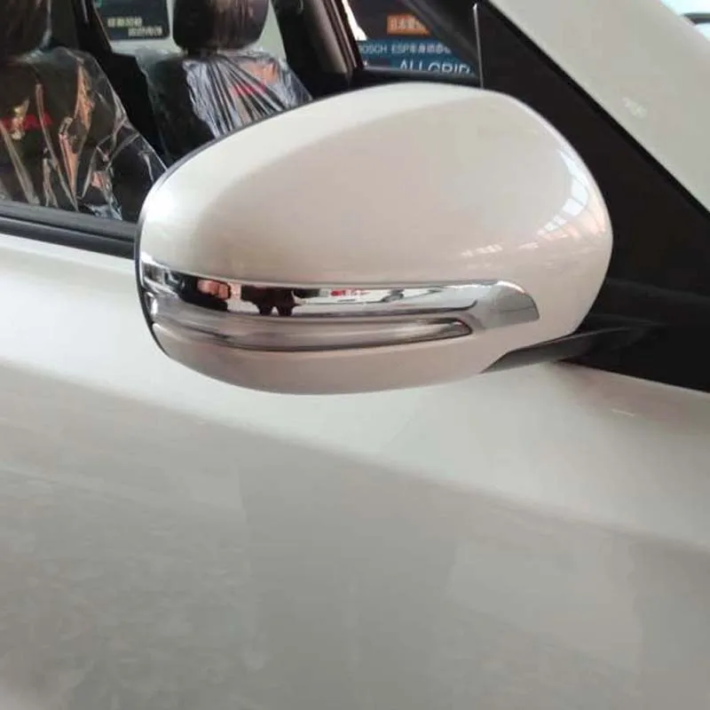 2 шт. хромированные полосы для зеркала заднего вида Suzuki SX4 S Cross 2014 2015 2016 2017 2018