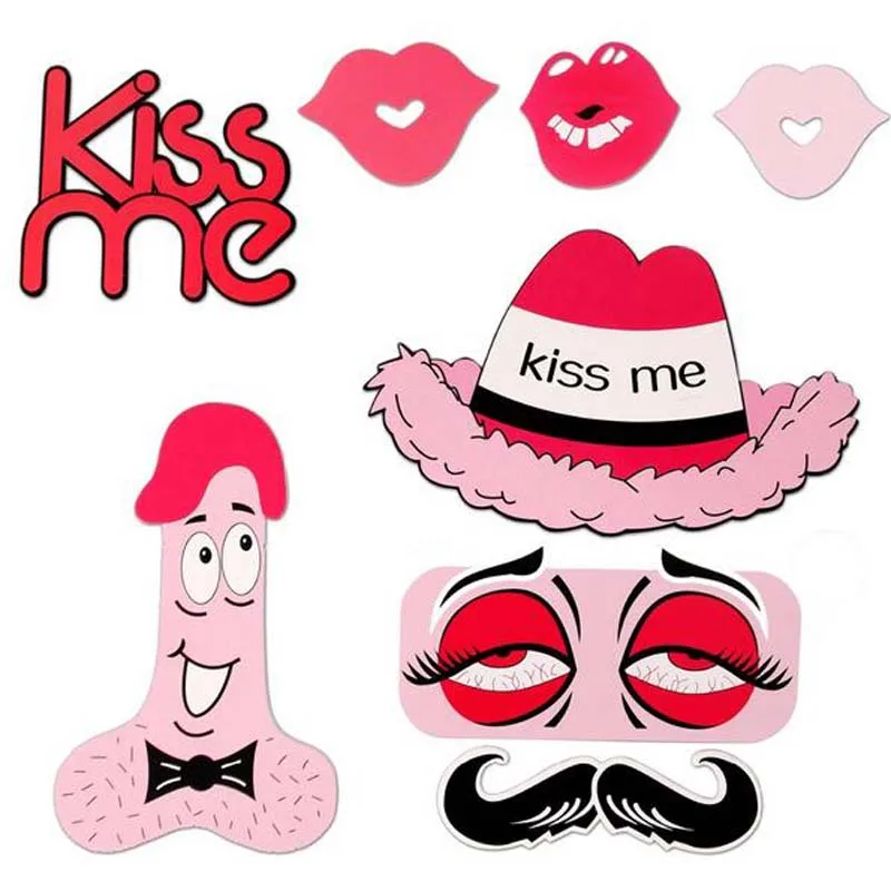 DIY реквизит для свадебного декора фотостудии забавные очки усы принадлежности