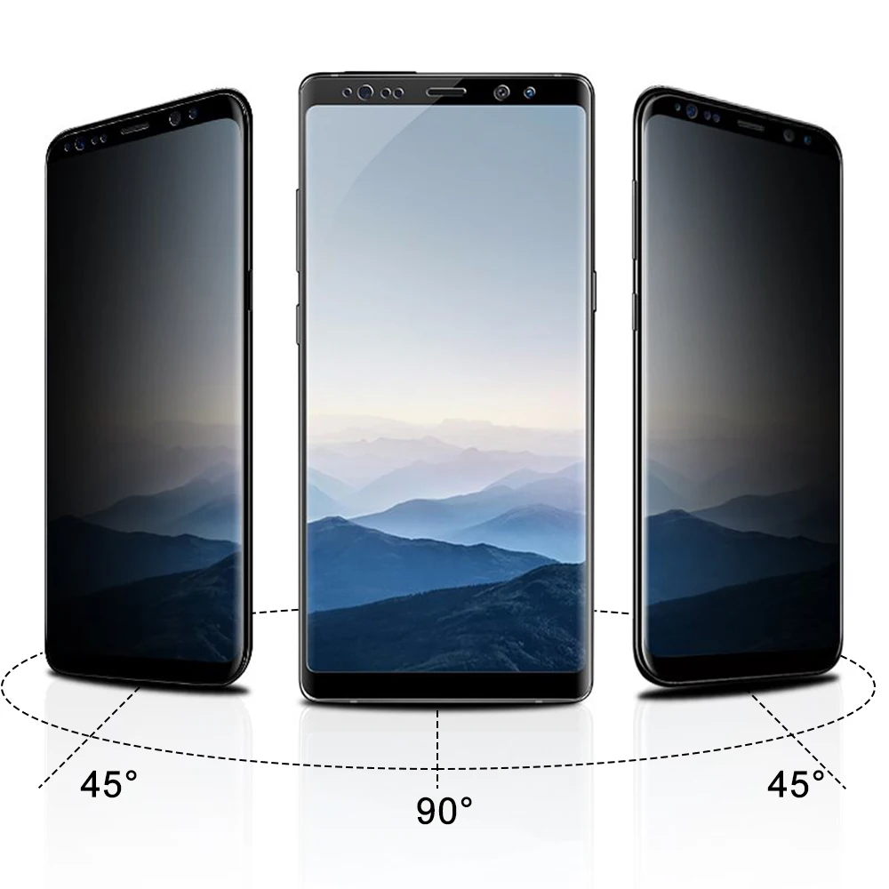 Закаленное стекло для Samsung Galaxy S8 S9 Plus Note 8 9 защита экрана с защитой от