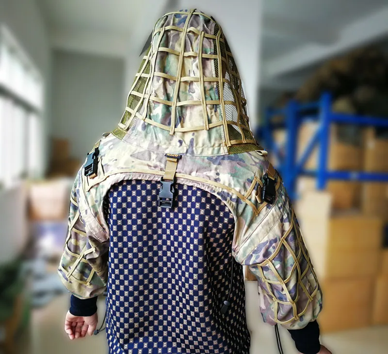 Военный снайперский страйкбол MC пейнтбол Випер капот боевой Ghillie костюм