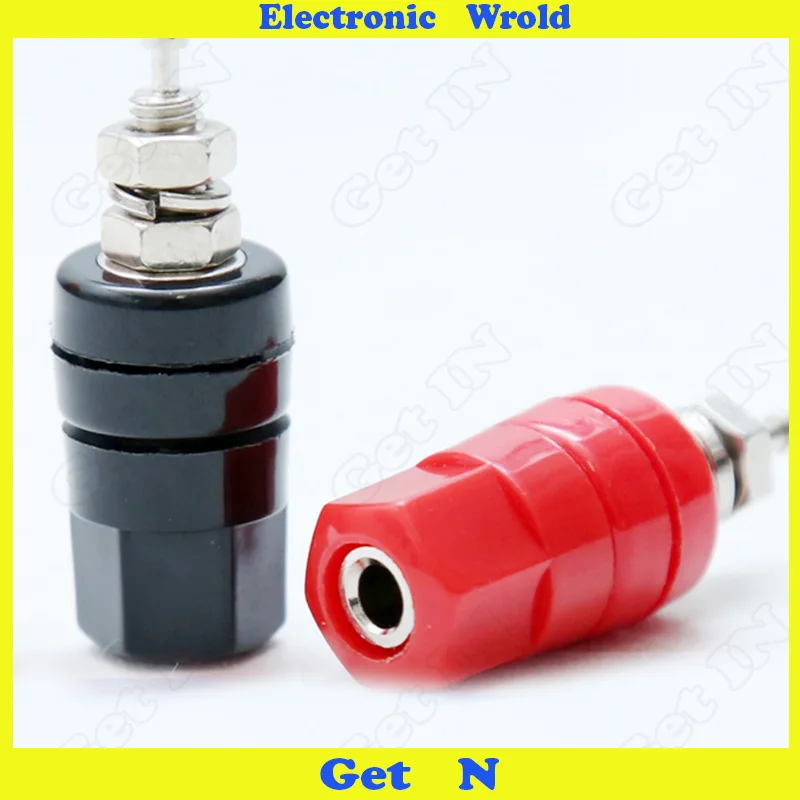 10 шт. m5 * 42 разъем из чистой меди 5 мм 4 типа банан 4009|terminal connector|5mm terminalcopper terminal |
