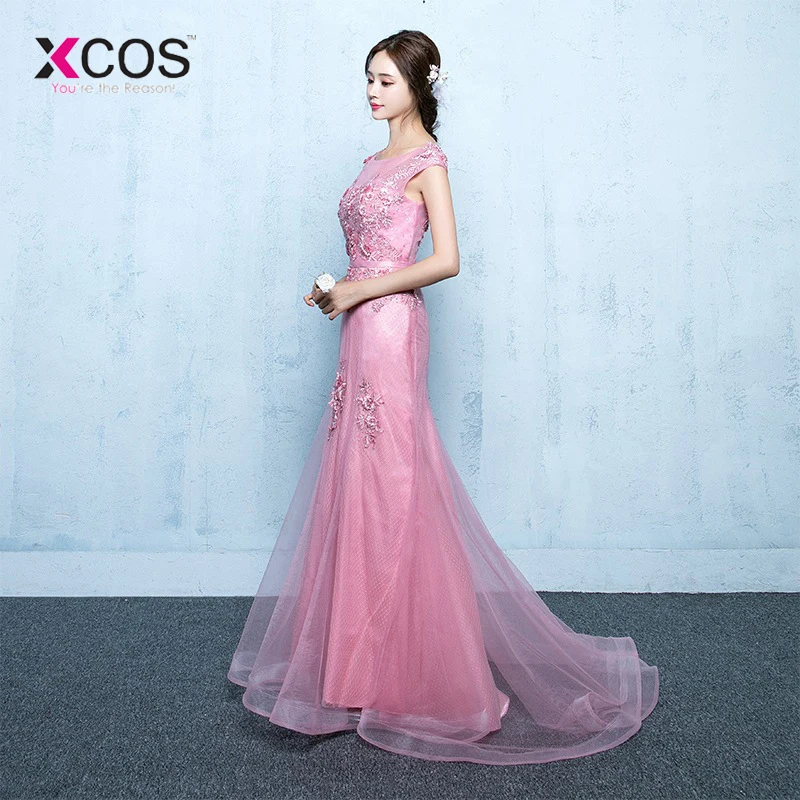Engagement dress 2018 Elegant Evening Dress Long Lace Appliques Mermaid Formal Gown Trumpet Prom Dresses Robe de Soiree Longue | Свадьбы и