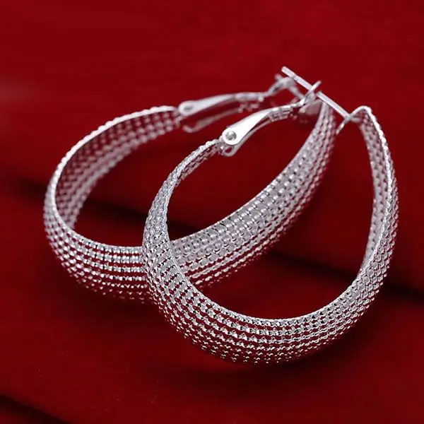Красивые серебряные серьги для женщин опт бесплатная доставка рождественский