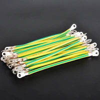 20 pcs bvr yellow green solar photovoltaic grounding wire terminals 101214 awg copper pv cabinet bridge leakage earth cable