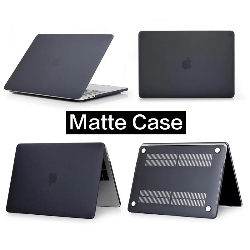 black-matte Горячая 3D печать красивый чехол для Macbook Pro retina Air series 11 12 13 15, pro 13,3 15,4 A1708 A1707, для Mac Air 13 крышка - Цвет: black-matte