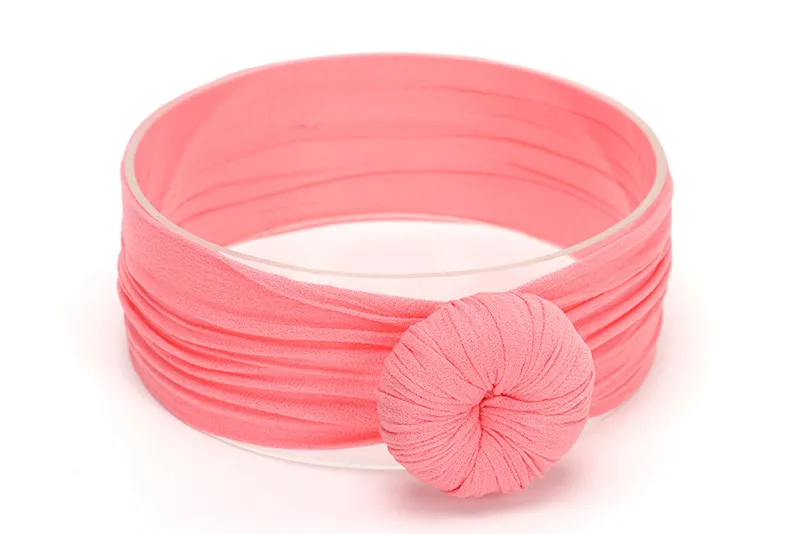 14 Watermelon red Новая Детская повязка на голову для новорожденных девочек, повязка на голову для младенцев, цельный тюрбан, аксессуары для волос для малышей, милые мягкие нейлоновые головные повязки на голову - Цвет: 14 Watermelon red