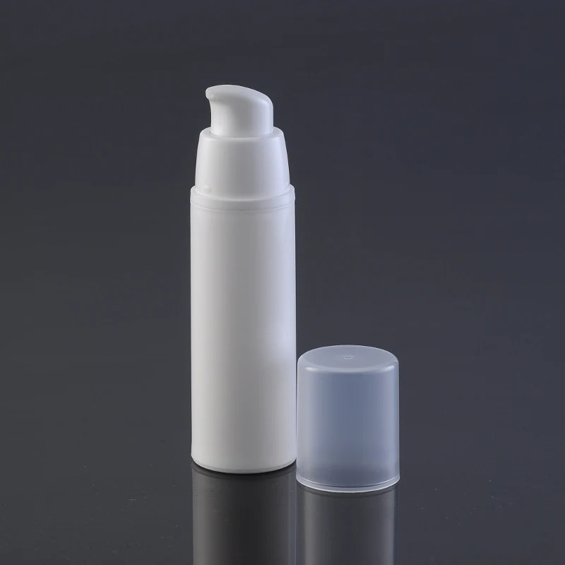 50 мл Белый безвоздушный вакуумный насос бутылка для лосьона используется