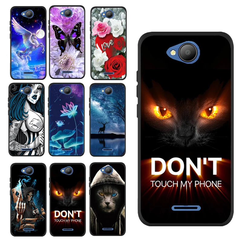 Для BQ 4501G Don't Touch индивидуальность медведь мультфильм печать чехол для BQ-4501G лиса легко ТПУ чехлы
