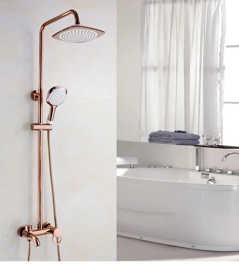 Смеситель для душа Senducs из латуни цвета розового золота|Душевая система| |