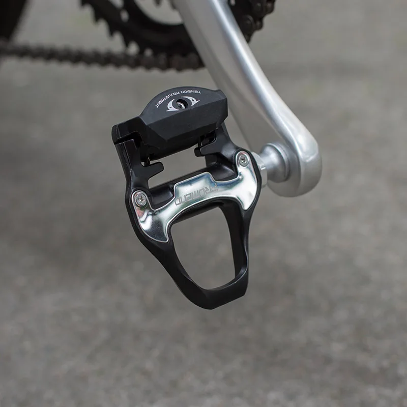 

PROMEND PDR97 Tension Adjustable Clipless Pedal With Clents For Road Bike Aluminum Alloy Cycling Self Lock Pedal With Lock Plate