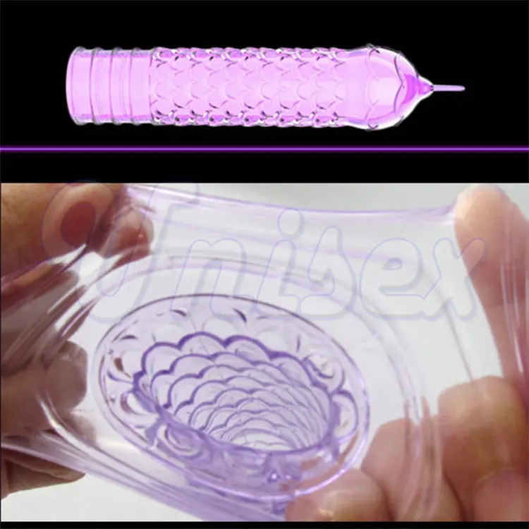 (3 шт./лот) Модные презервативы с кристаллами задержкой для пениса