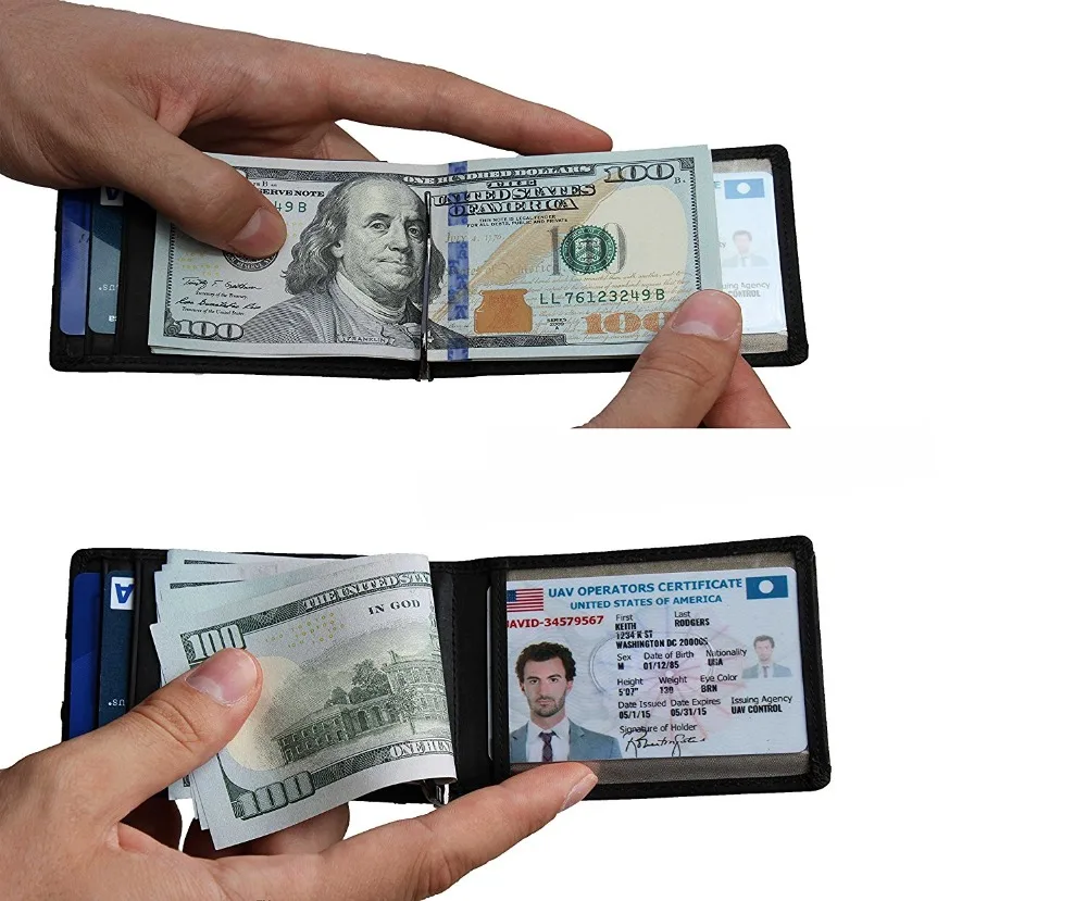 Винтажный клатч Gibo Auja из натуральной кожи с отделением для карт мужские