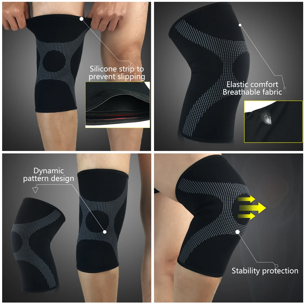 1 шт. унисекс кроссовки наколенники Фитнес защиты эластичного нейлона спортивные