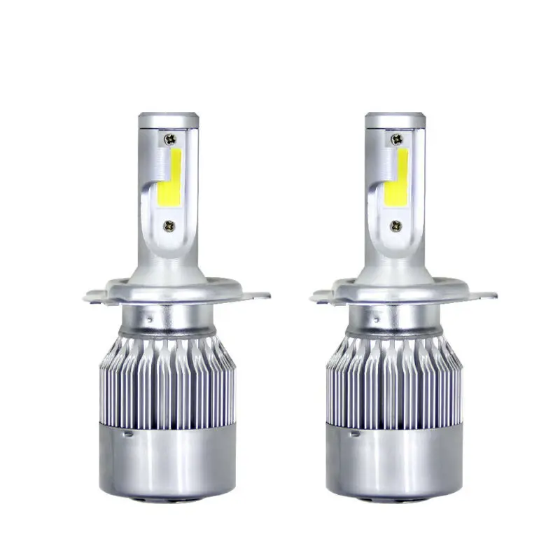 Universal 2pcs Headlights COB C9 H4/9003/H10 LED 200W 40000LM 6000K Car Headlamp Set Hi/Lo Beam Auto Bulbs | Автомобили и