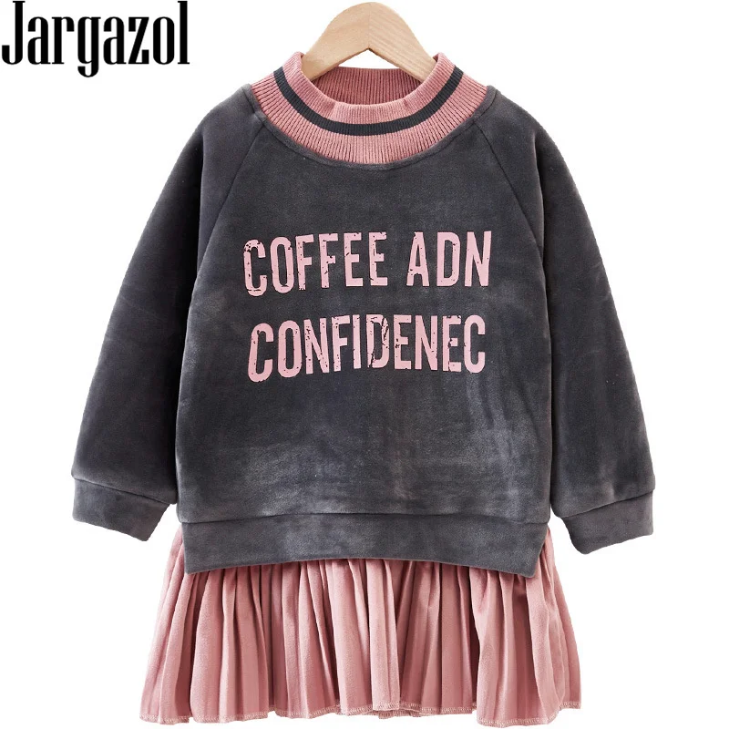 Детские платья для девочек с надписями Красное платье принцессы длинным рукавом