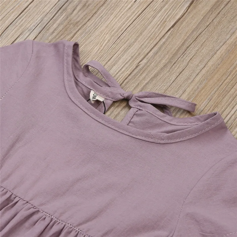 Новое модное платье для мамы и дочки однотонные Цвет пачка девочек мягкая