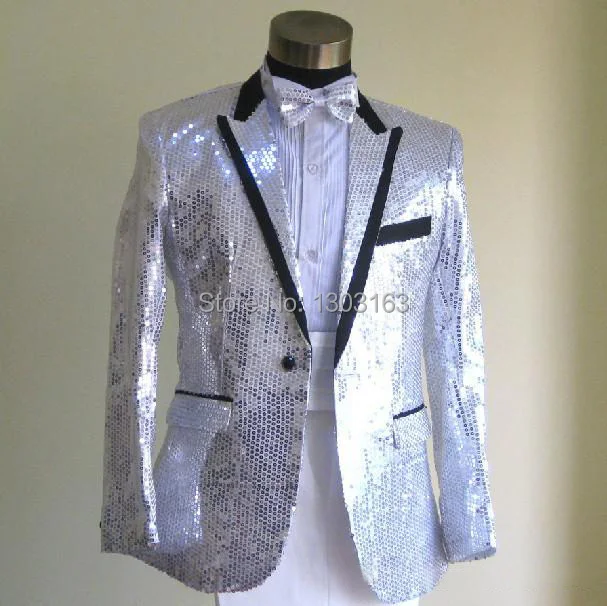 Новинка 2018 мужские костюмы для шоу с блестками свадебное платье жениха подружки