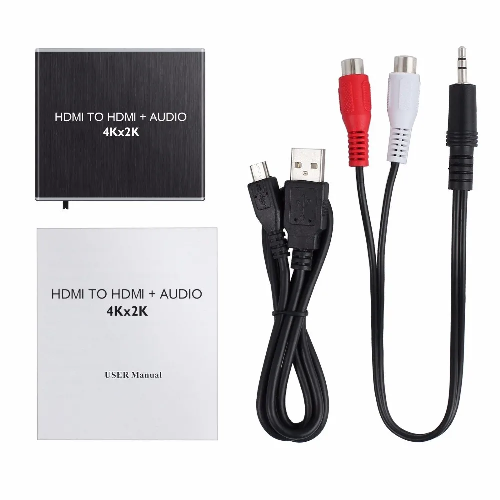 Prozor HDMI аудио декодер HDMI в оптический TOSLINK SPDIF с 3,5 мм стерео аудио декодер 4K x 2K 3D