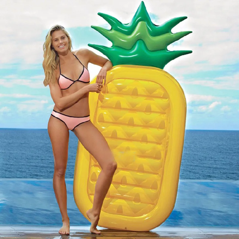 

Hot Pineapple Floating Row Inflatable Floating Row Lying Bed Adult Swimming Ring Lifebuoy Life Raft