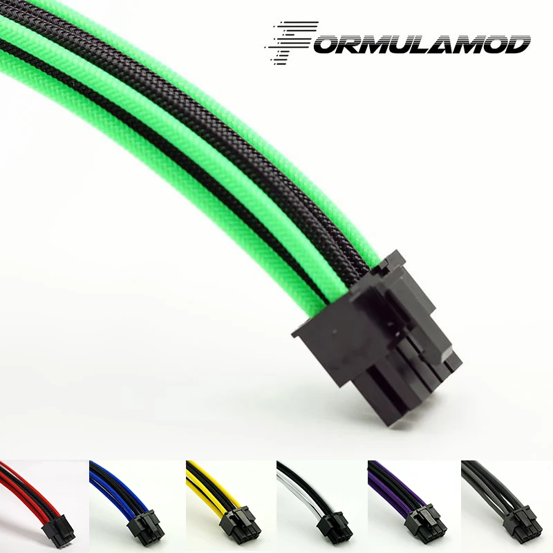 FormulaMod Fm-PCI8P-C, PCI-E 8Pin GPU удлинитель питания, материнская плата 18AWG 8Pin многоцветные соответствующие кабели расширения